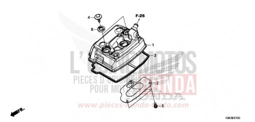 COUVERCLE DE CULASSE CRF250RK de 2019